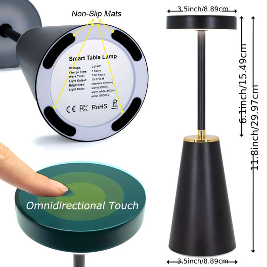 Kabellose Touch-Lampe AuraTouch für modernes Interieur 3