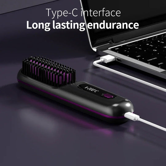 Kabelloser Haarstyler mit LCD-Display 2