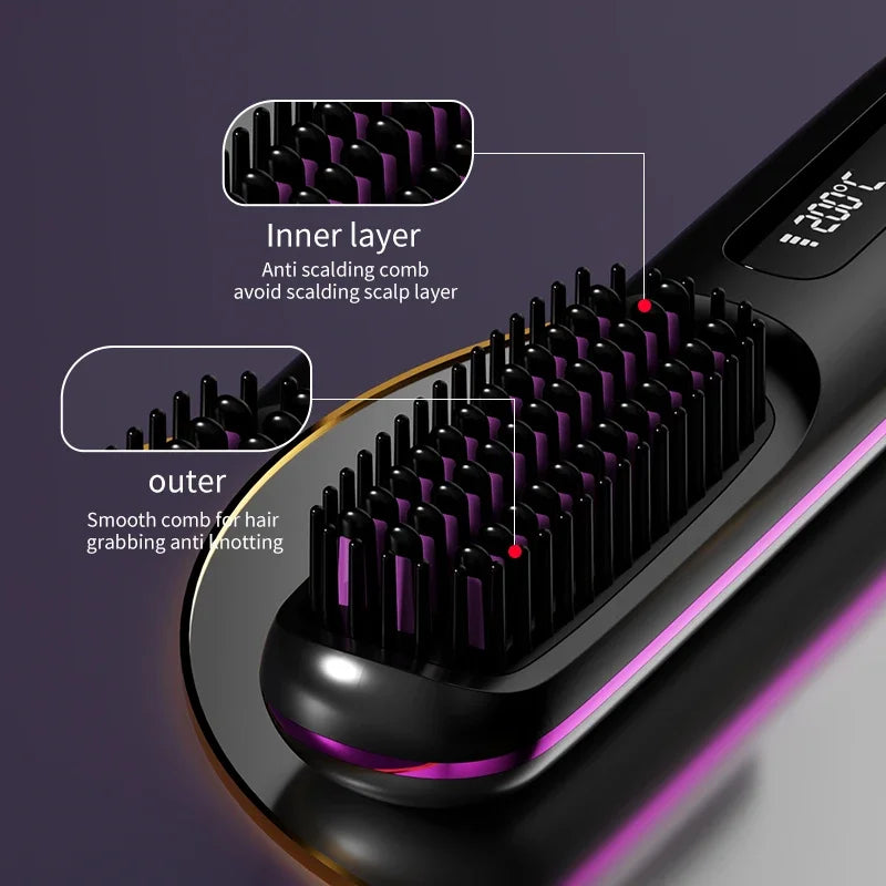 Kabelloser Haarstyler mit LCD-Display 4