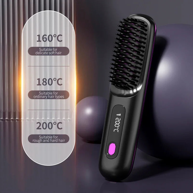 Kabelloser Haarstyler mit LCD-Display 5