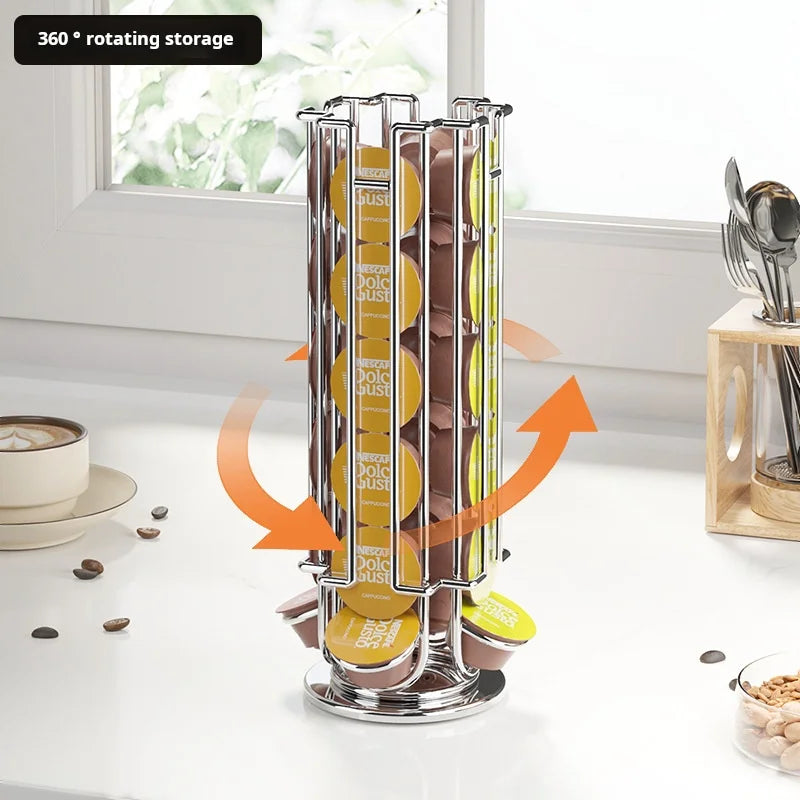 Kaffeekapselhalter für 24 Tassen drehbar 1