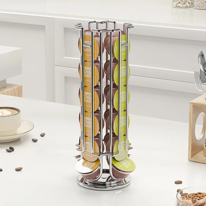 Kaffeekapselhalter für 24 Tassen drehbar 3