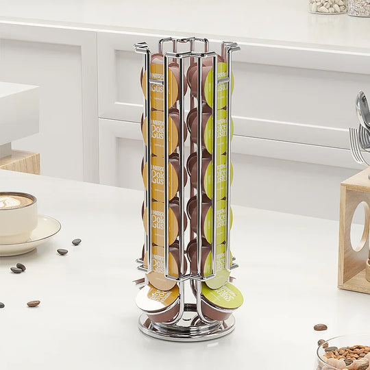 Kaffeekapselhalter für 24 Tassen drehbar 3
