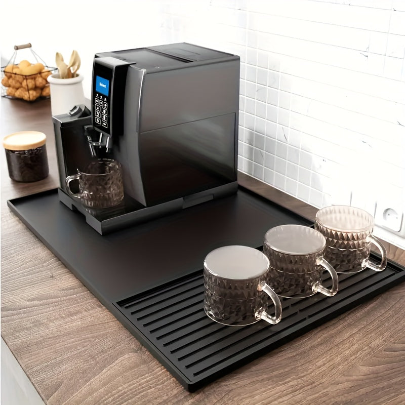Kaffeematte für Baristas – 2-in-1 Silikonmatte mit erhöhten Kanten 1