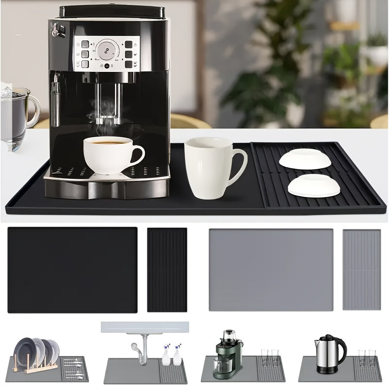 Kaffeematte für Baristas – 2-in-1 Silikonmatte mit erhöhten Kanten 5