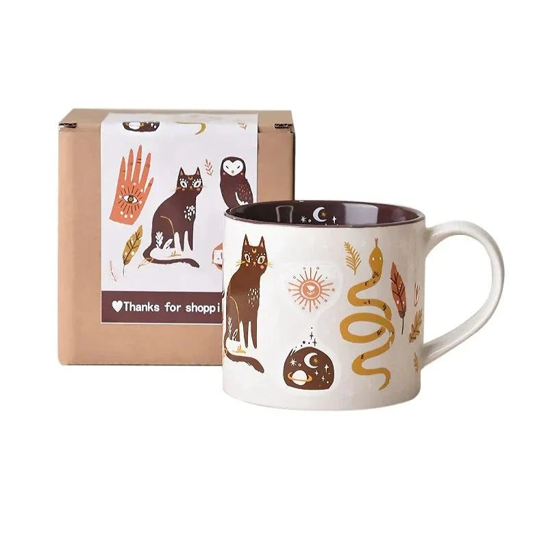 Kaffeetasse Fantasievolles Himmelsdesign 450 ml 0