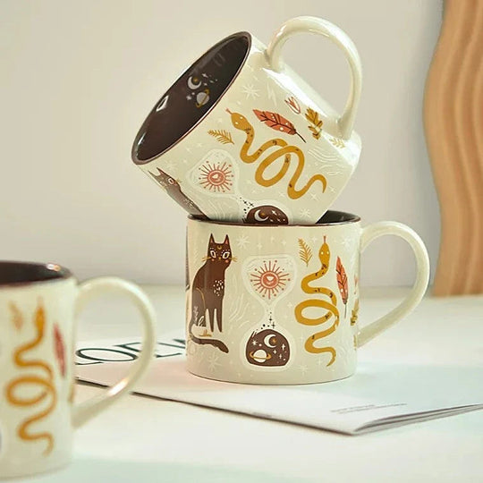 Kaffeetasse Fantasievolles Himmelsdesign 450 ml 1