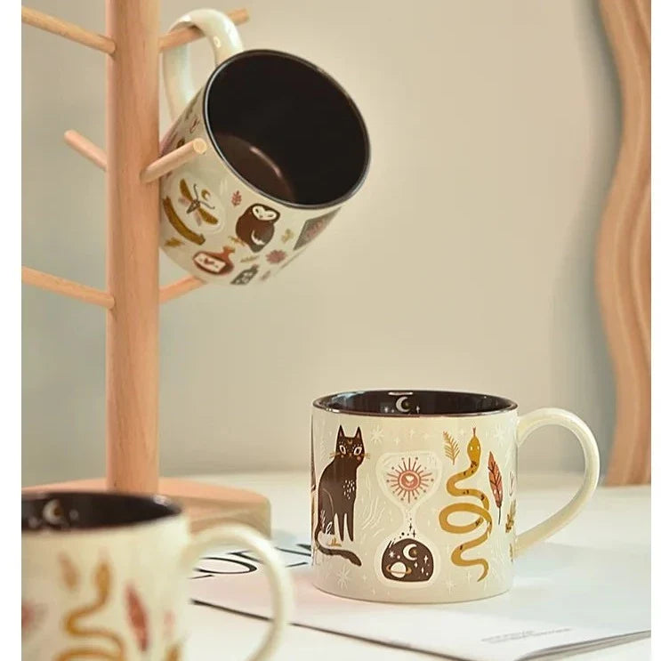 Kaffeetasse Fantasievolles Himmelsdesign 450 ml 5