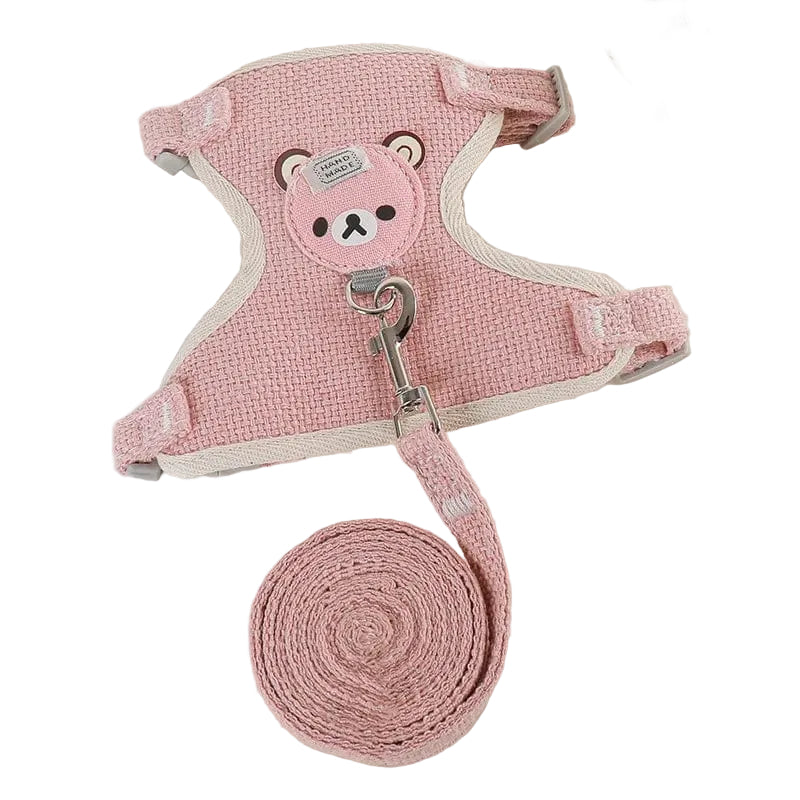 Kaninchen Geschirr und Leine Set für Outdoor-Aktivitäten Verstellbar und Gepolstert 8