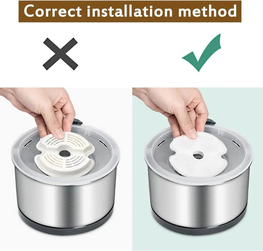 Katzen Trinkbrunnenfilter Set für sauberes Wasser 5