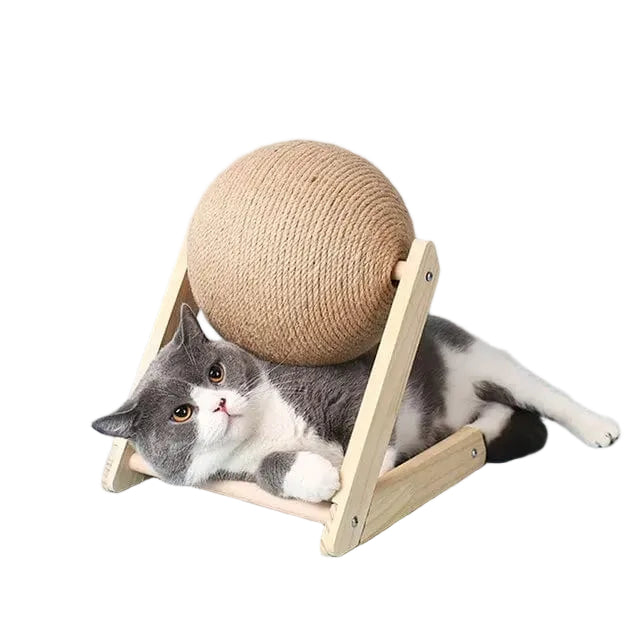 Katzenkratzspielzeug Dreieckig für Innenräume mit Drehbarer Funktion 6