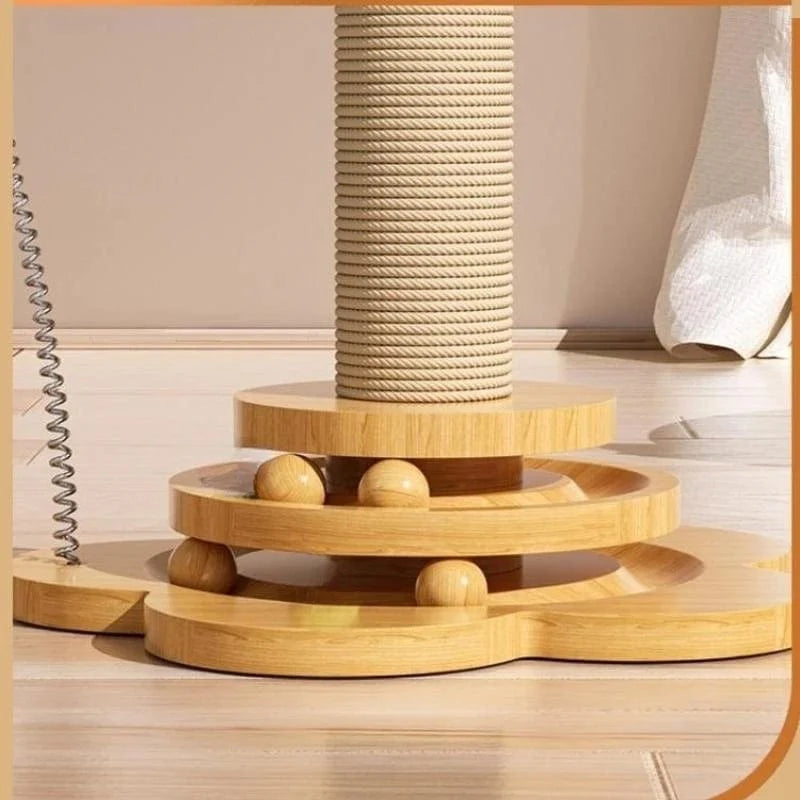 Katzenspielzeug Drehplatte Mit Bällen - Spielzeug Für Katzen, Fördert Aktivität Und Neugier 2