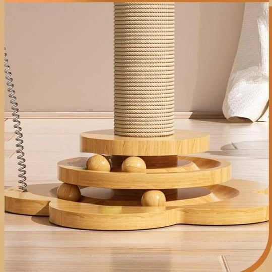 Katzenspielzeug Drehplatte Mit Bällen - Spielzeug Für Katzen, Fördert Aktivität Und Neugier 2