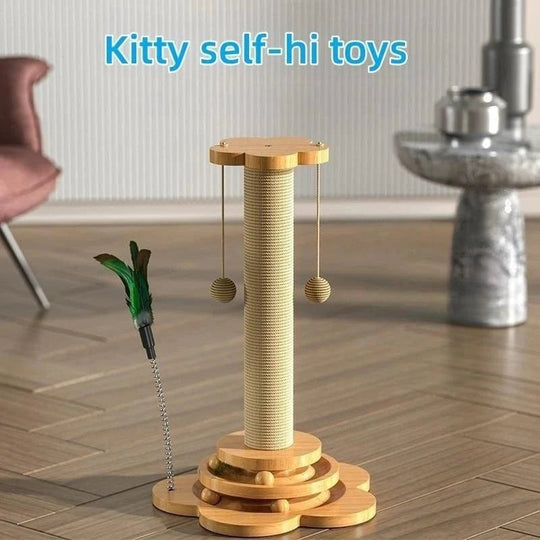 Katzenspielzeug Drehplatte Mit Bällen - Spielzeug Für Katzen, Fördert Aktivität Und Neugier 3