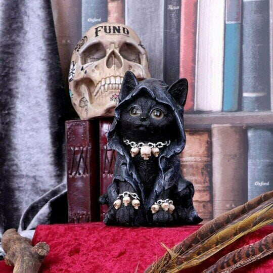 Katzenstatue Dekor für Halloween 1