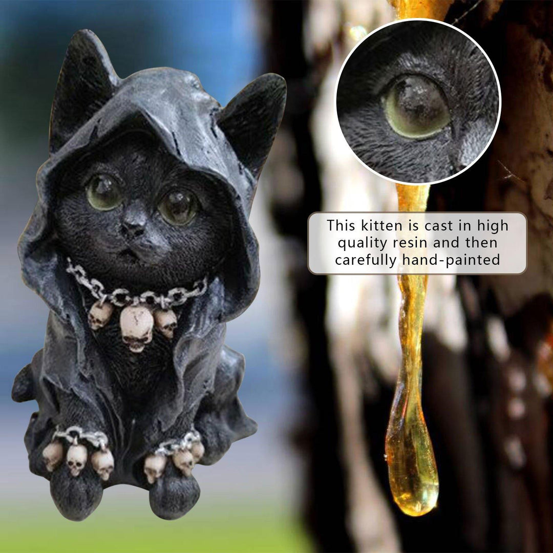 Katzenstatue Dekor für Halloween 3