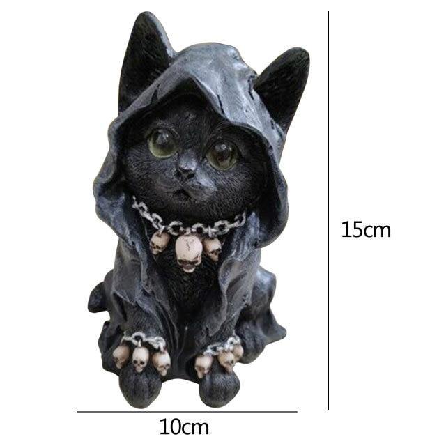 Katzenstatue Dekor für Halloween 7