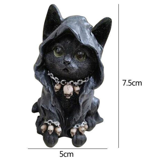 Katzenstatue Dekor für Halloween 8