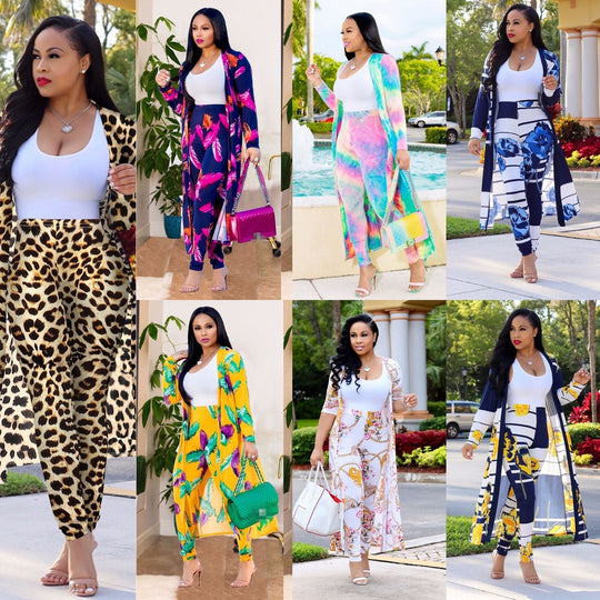 Kimono-Strickjacken-Set