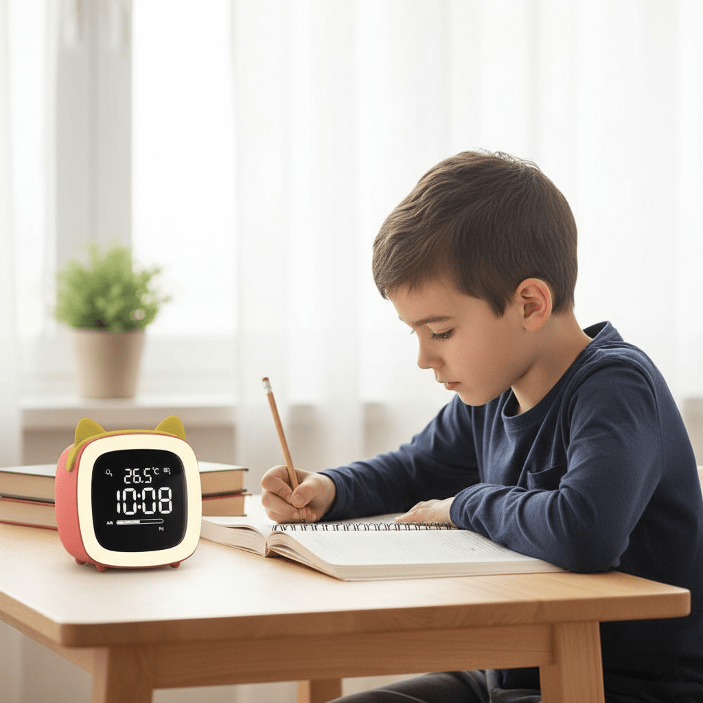 Kinder Alarm Clock mit sanftem Nachtlicht 3