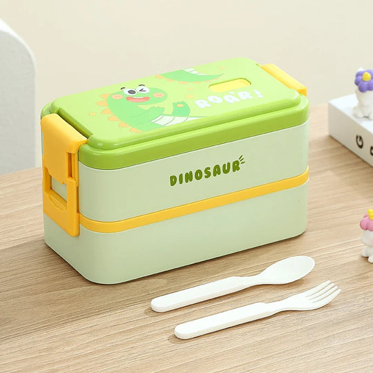 Kinder Bento-Lunchbox mit Dinosaurier-Motiv Mehrteilig 0