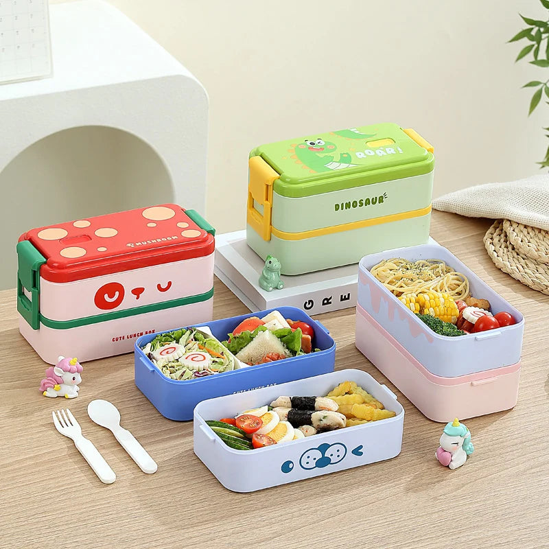 Kinder Bento-Lunchbox mit Dinosaurier-Motiv Mehrteilig 1