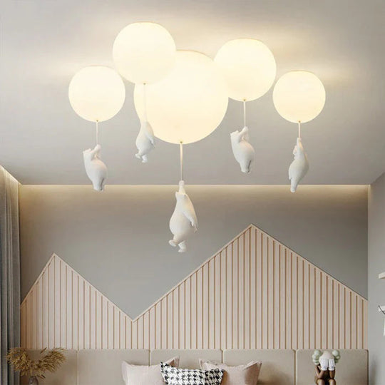 Kinder Deckenlampe Bär und Ballon LED Deckenleuchte für fröhliche Atmosphäre 4