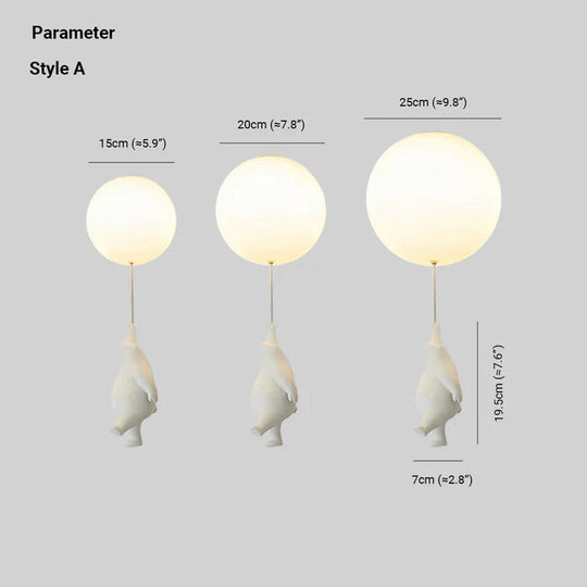 Kinder Deckenlampe Bär und Ballon LED Deckenleuchte für fröhliche Atmosphäre 5