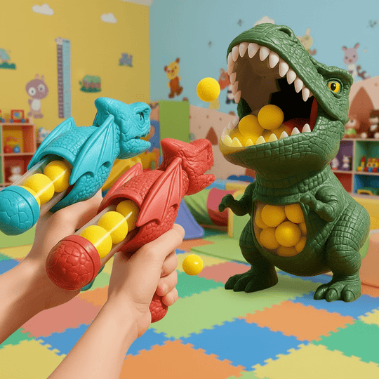 Kinder Dinosaurier Schießspiel mit Zielscheibe 4