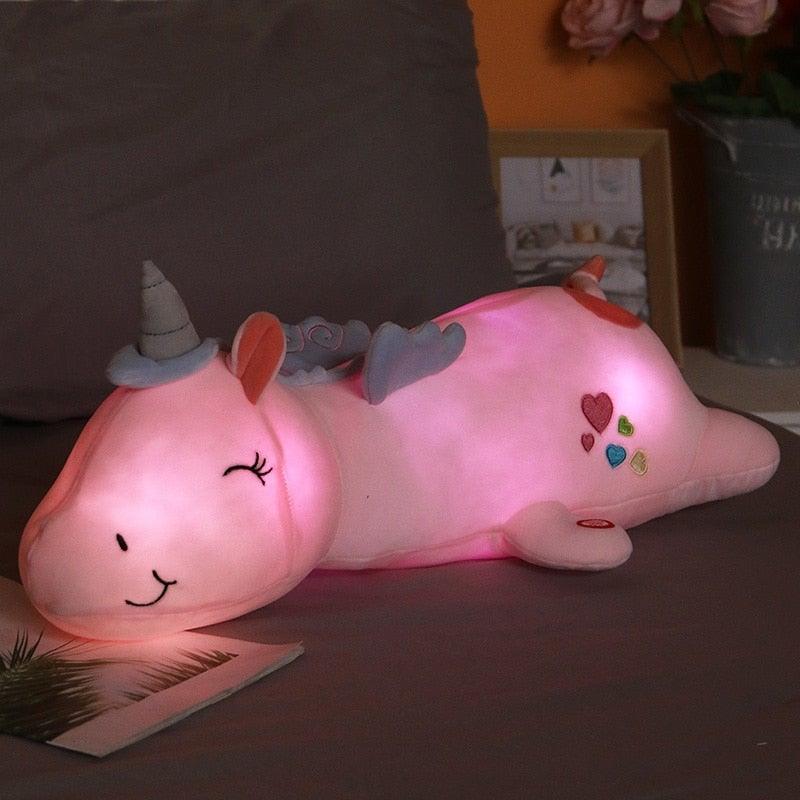 Kinder Einhorn Leuchtendes Plüschspielzeug 0