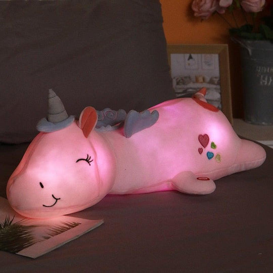 Kinder Einhorn Leuchtendes Plüschspielzeug 0
