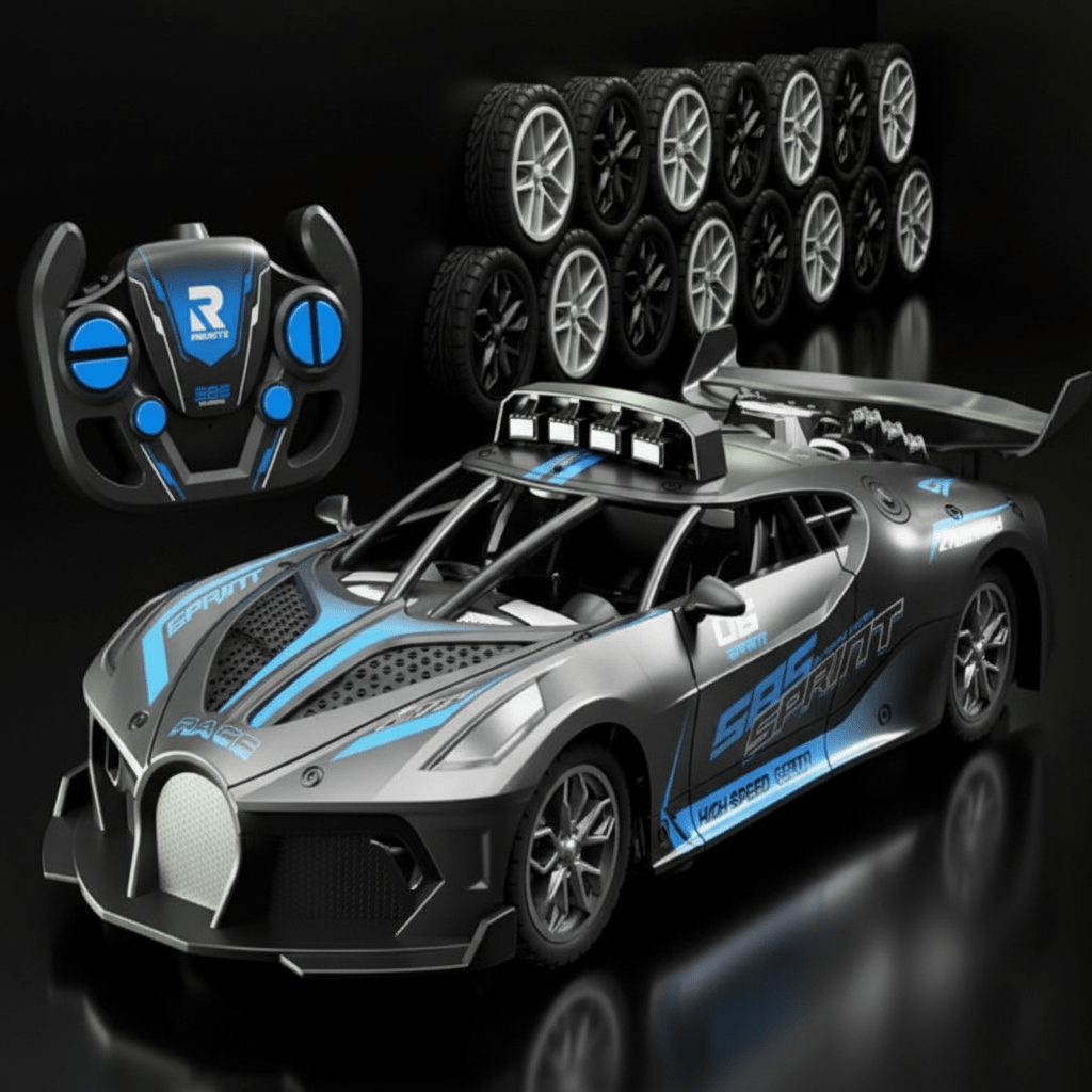 Kinder Ferngesteuertes Drift Auto 1:18 Robustes Design für Hohe Geschwindigkeiten 0