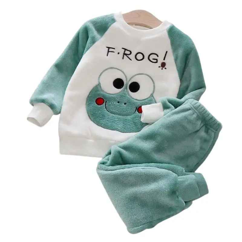Kinder Fleece-Pyjama Set für den Winter 1