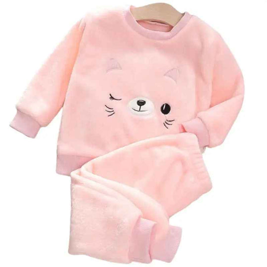 Kinder Fleece-Pyjama Set für den Winter 3