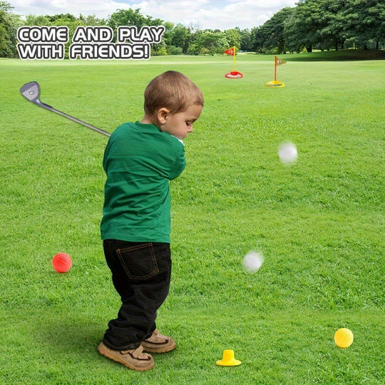 Kinder Golfset mit verstellbaren Schlägern und Zubehör 2