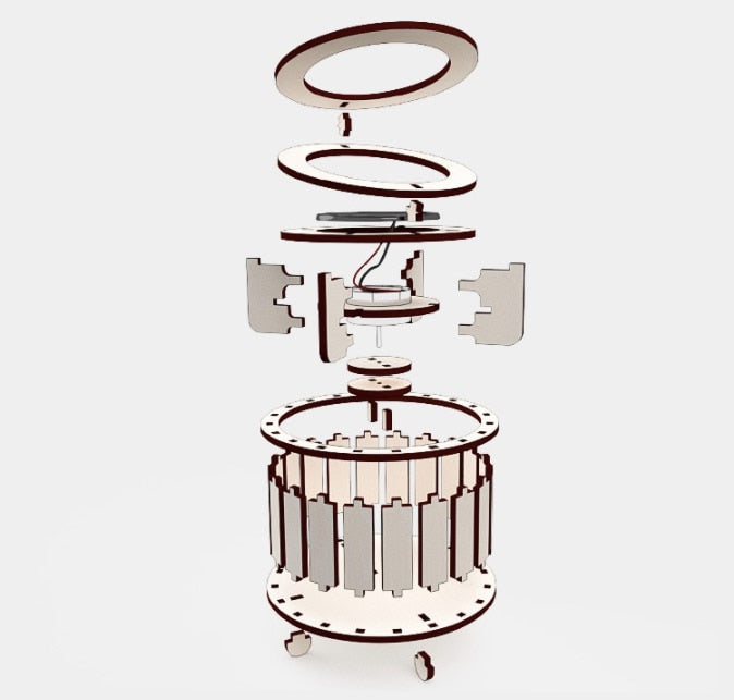 Kinder Holzmodell Solarenergie Fantasie Design 4