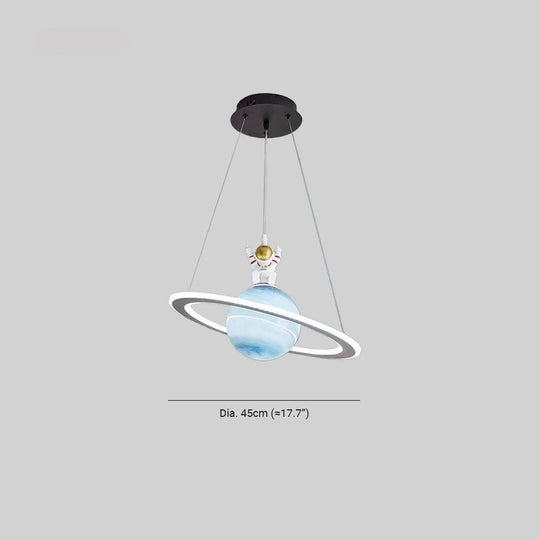 Kinder LED-Hängeleuchte mit Planetenmotiv 4