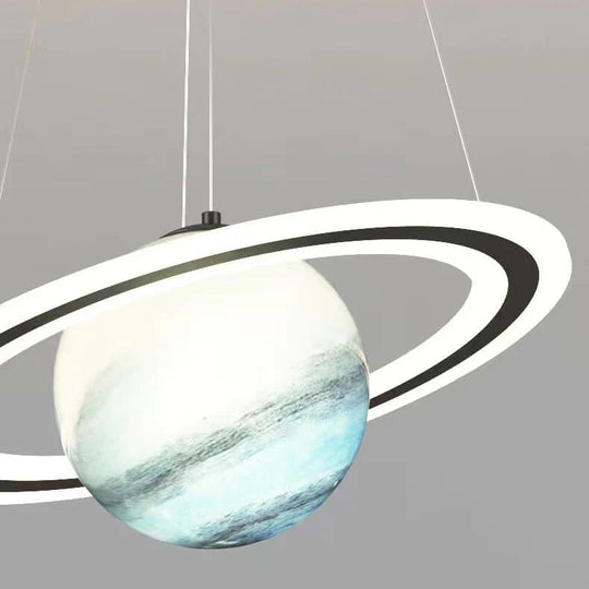 Kinder LED-Hängeleuchte mit Planetenmotiv 5