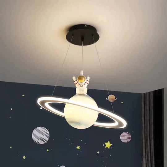 Kinder LED-Hängeleuchte mit Planetenmotiv 6