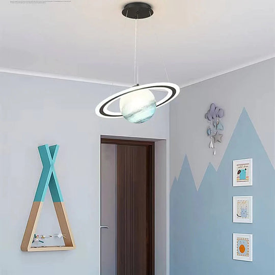 Kinder LED-Hängeleuchte mit Planetenmotiv 8