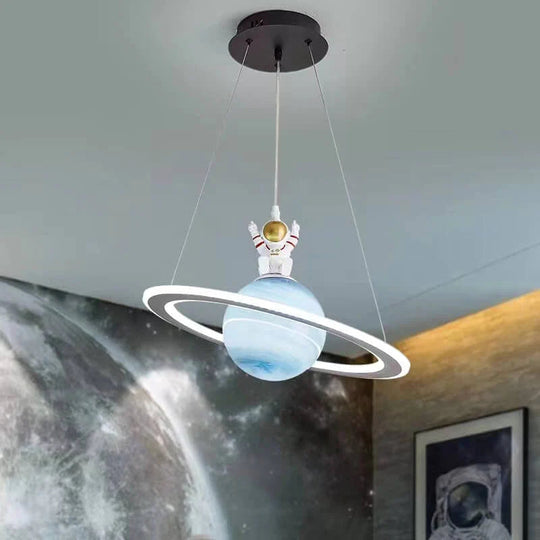 Kinder LED-Hängeleuchte mit Planetenmotiv 9