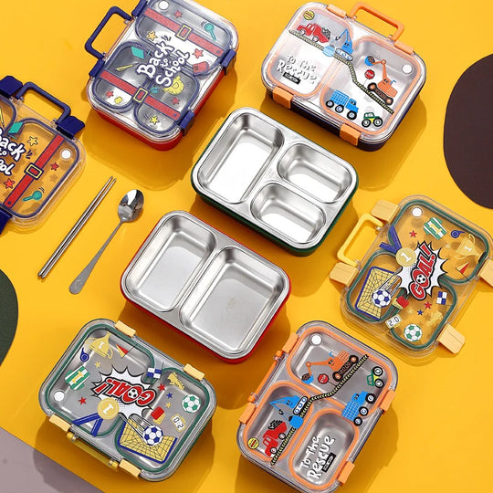 Kinder Lunchbox-Set mit spielerischen Motiven 3