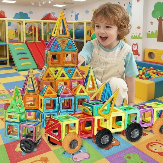Kinder Magnet Bausteine Kreatives Set für Unendlichen Spielspaß 0