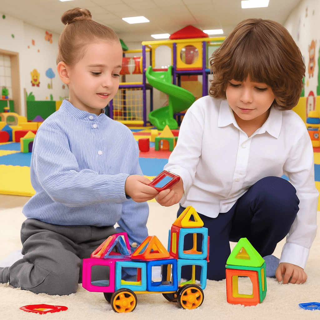 Kinder Magnet Bausteine Kreatives Set für Unendlichen Spielspaß 1