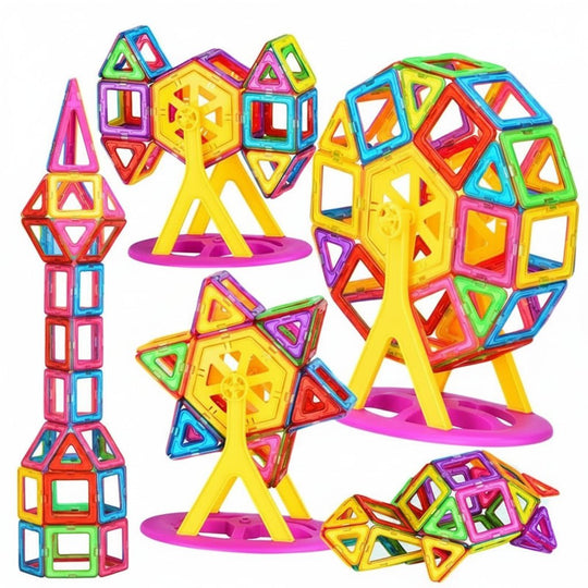 Kinder Magnet Bausteine Kreatives Set für Unendlichen Spielspaß 5