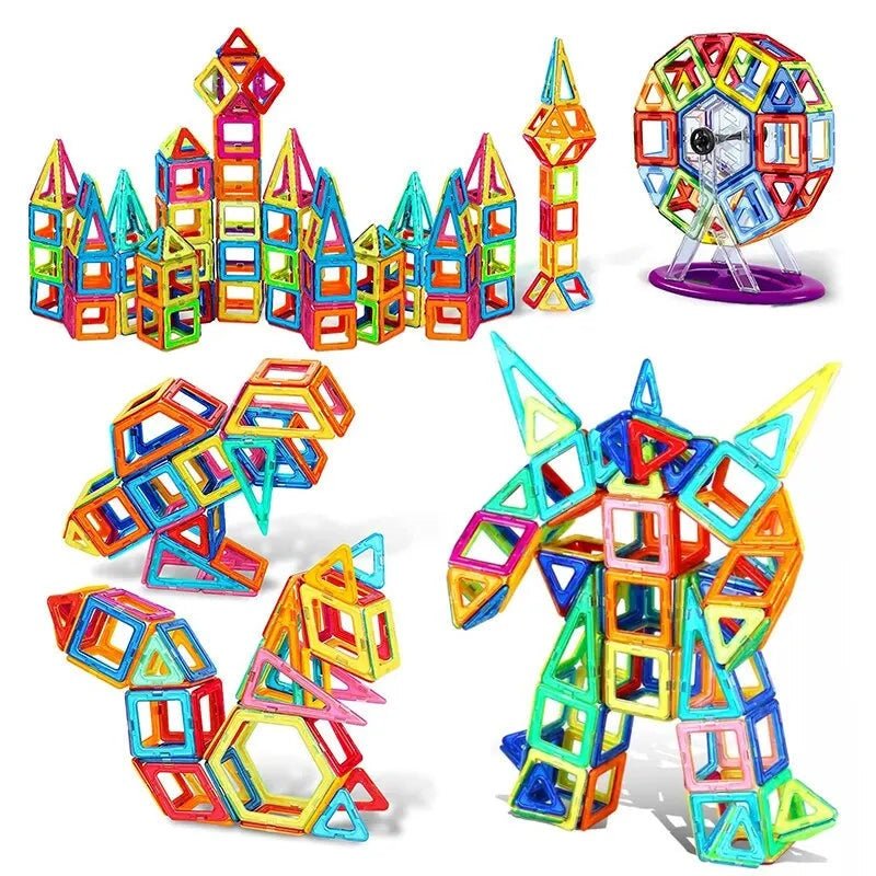 Kinder Magnet Bausteine Kreatives Set für Unendlichen Spielspaß 8