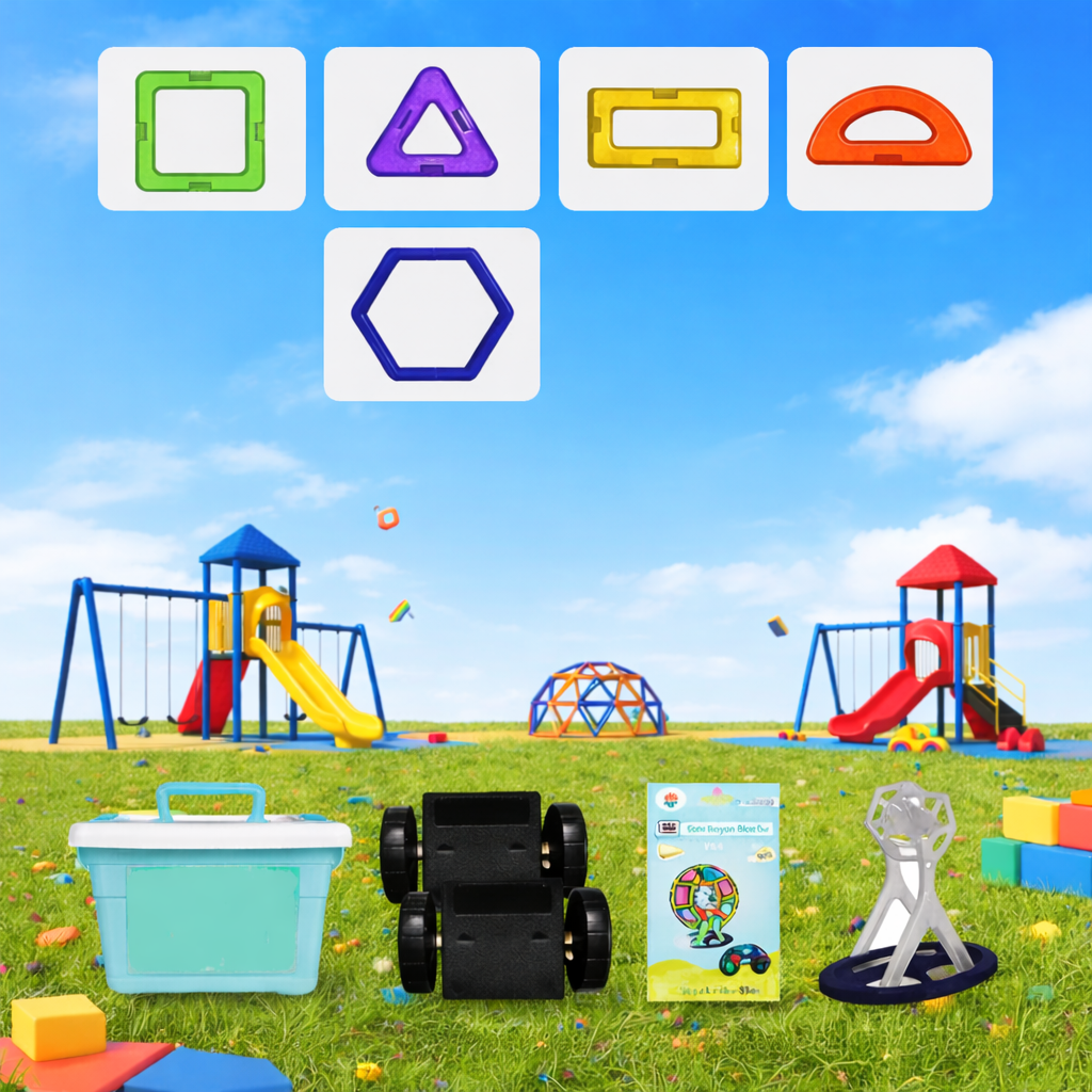Kinder Magnet Bausteine Kreatives Set für Unendlichen Spielspaß 9