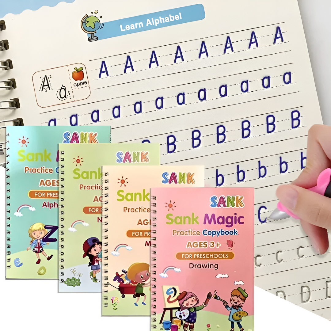 Kinder Nachverfolgungsbuch-Set Mit Alphabet, Zahlen, Mathematik Und Zeichnen 0