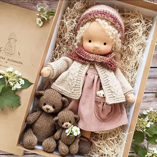 Kinder Plüschpuppe Handgemacht Kawaii Design 28