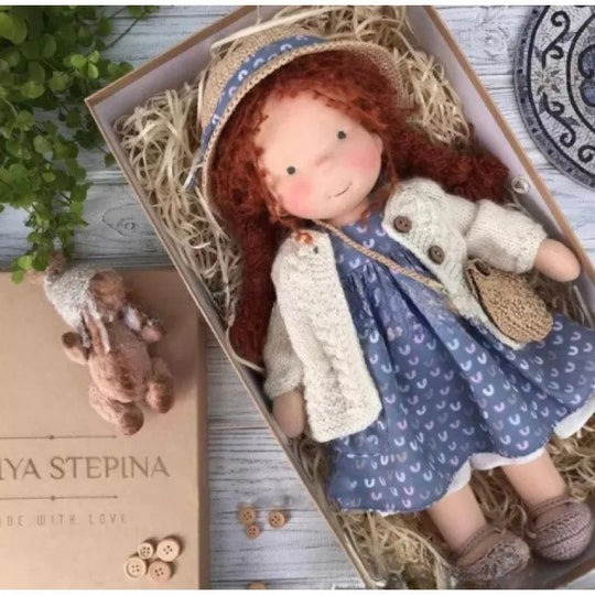 Kinder Plüschpuppe Handgemacht Kawaii Design 36